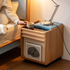 Elmas Natural Solid Cherry Bedside Table