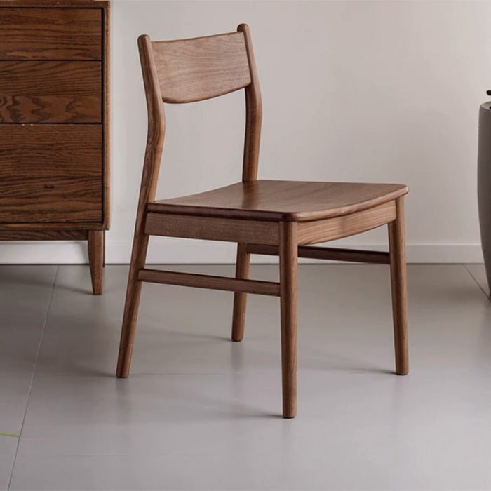 Elze Natural Solid Walnut Dining Chair