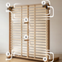 Endrinal Natural Solid Ash Bed Frame with Adjustable Headboard