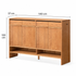 Enna Natural Solid Cherry Shoe Cabinet