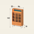 Exeter Natural Solid Cherry Side Cabinet