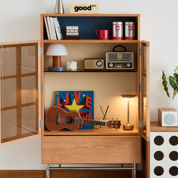 Exeter Natural Solid Cherry Side Cabinet