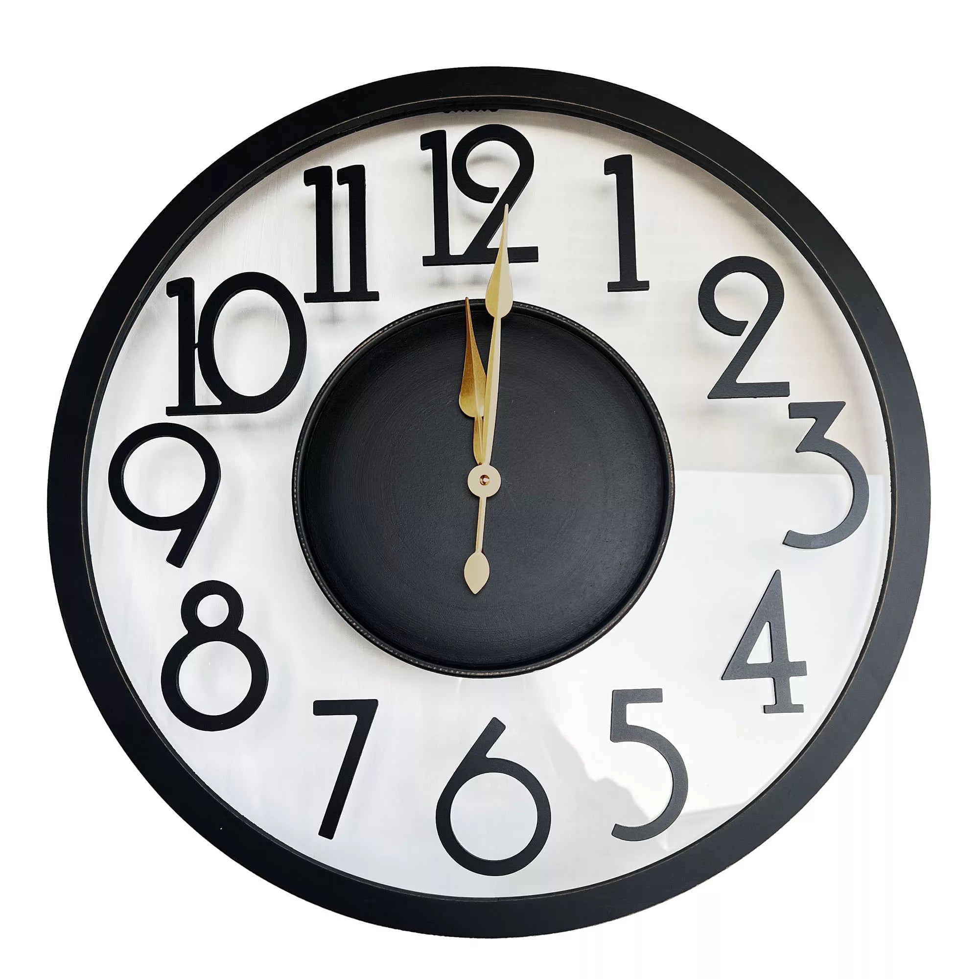 Falan Clock Black Frame KCL21713 | Oak Furniture Store