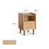 Felle Natural Solid Ash Bedside Table