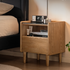 Felle Natural Solid Ash Bedside Table