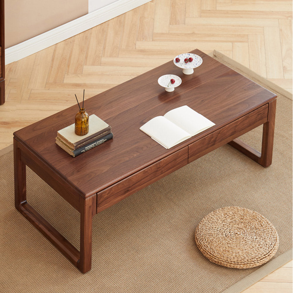Formello Natural Solid Walnut Coffee Table