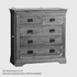 French Rustic Solid Oak 2+3 Chest Of Drawers