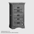French Rustic Solid Oak 5 Drawers Tallboy