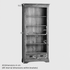 French Rustic Solid Oak Tall Bookcase