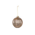 Gold Ribbed Glass Bauble 10cm FXHB267L