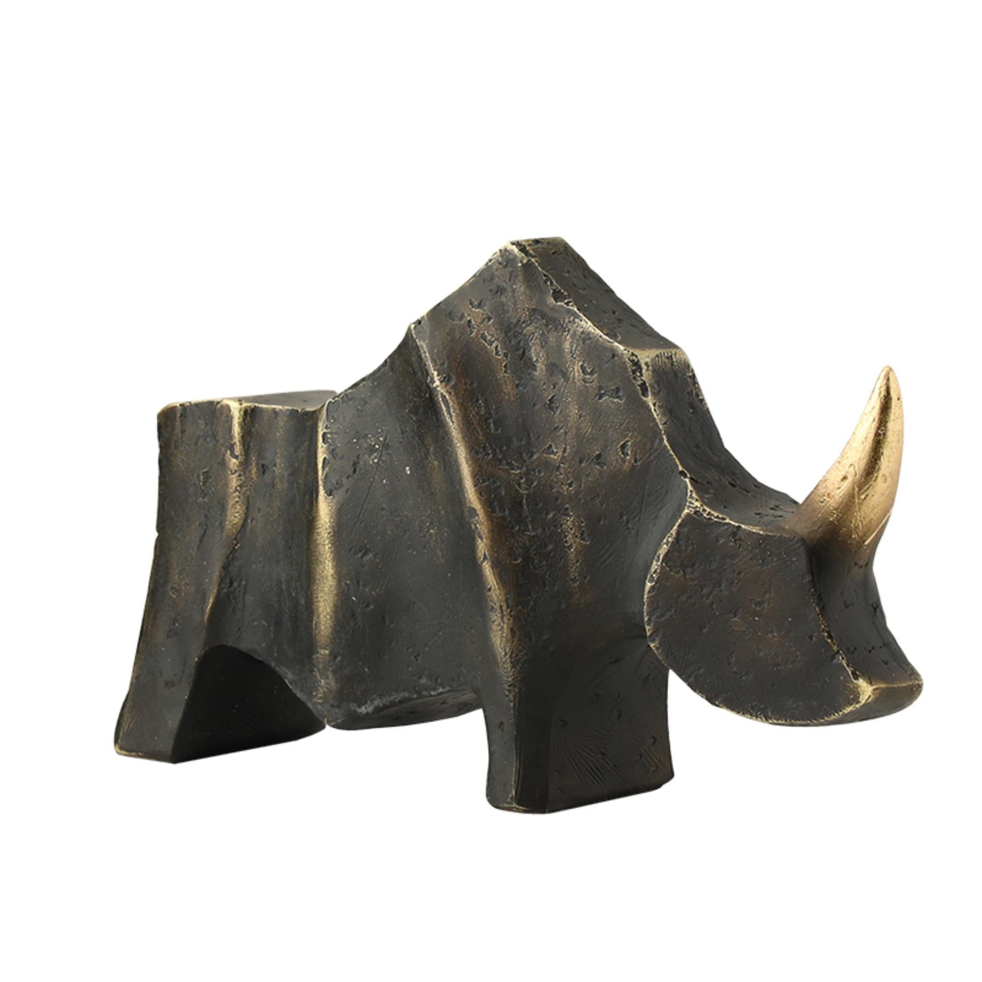 Golden Horned Rhino Large LFCSZ24066A