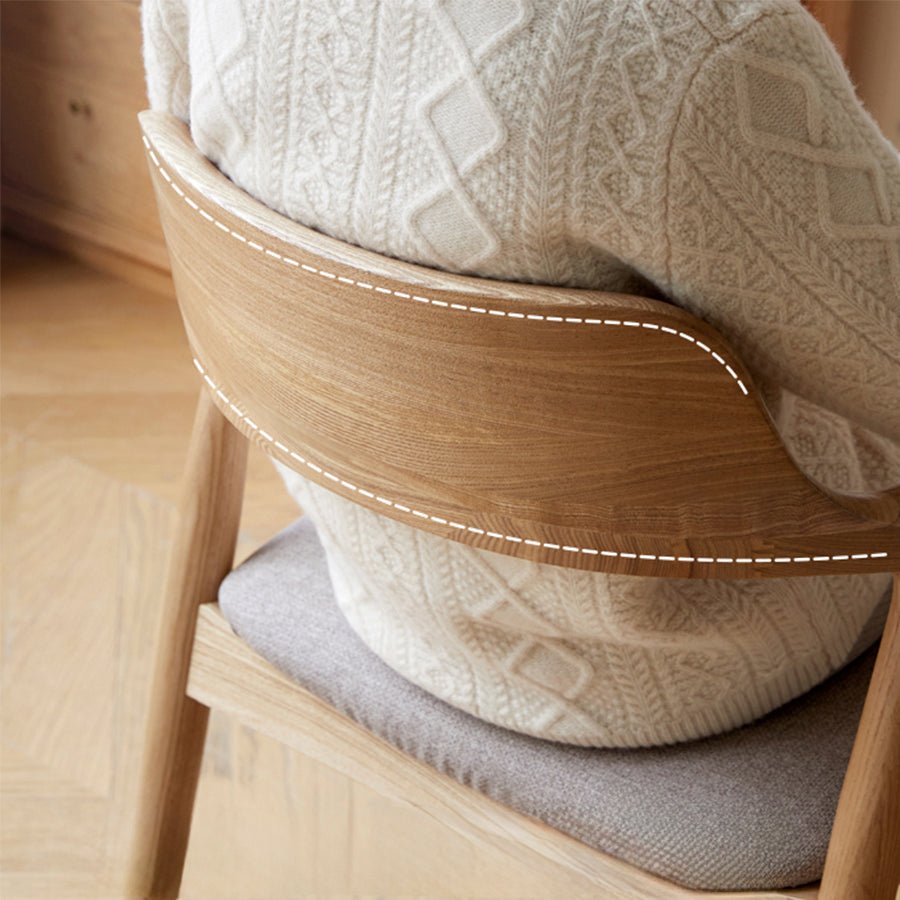 Graz Natural Solid Ash Dining Chair | Oak Furniture Store