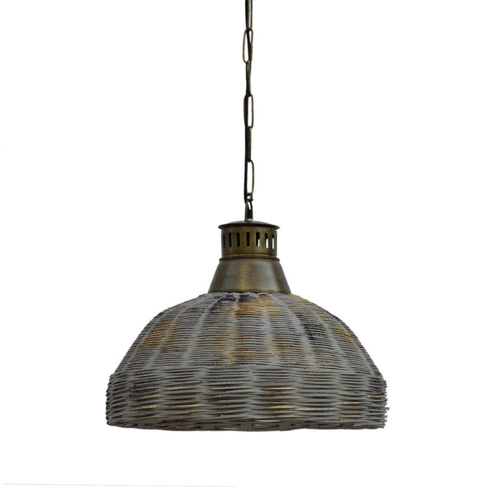 Grey Bamboo Hanging Pendant Light RKC1344