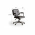 Halle Ergonomic Study Chair - Oak Furniture Store