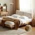 Hamburg Natural Solid Rubber Wood Bed Frame
