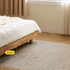 Hamburg Natural Solid Rubber Wood Bed Frame