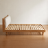 Hamburg Natural Solid Rubber Wood Bed Frame