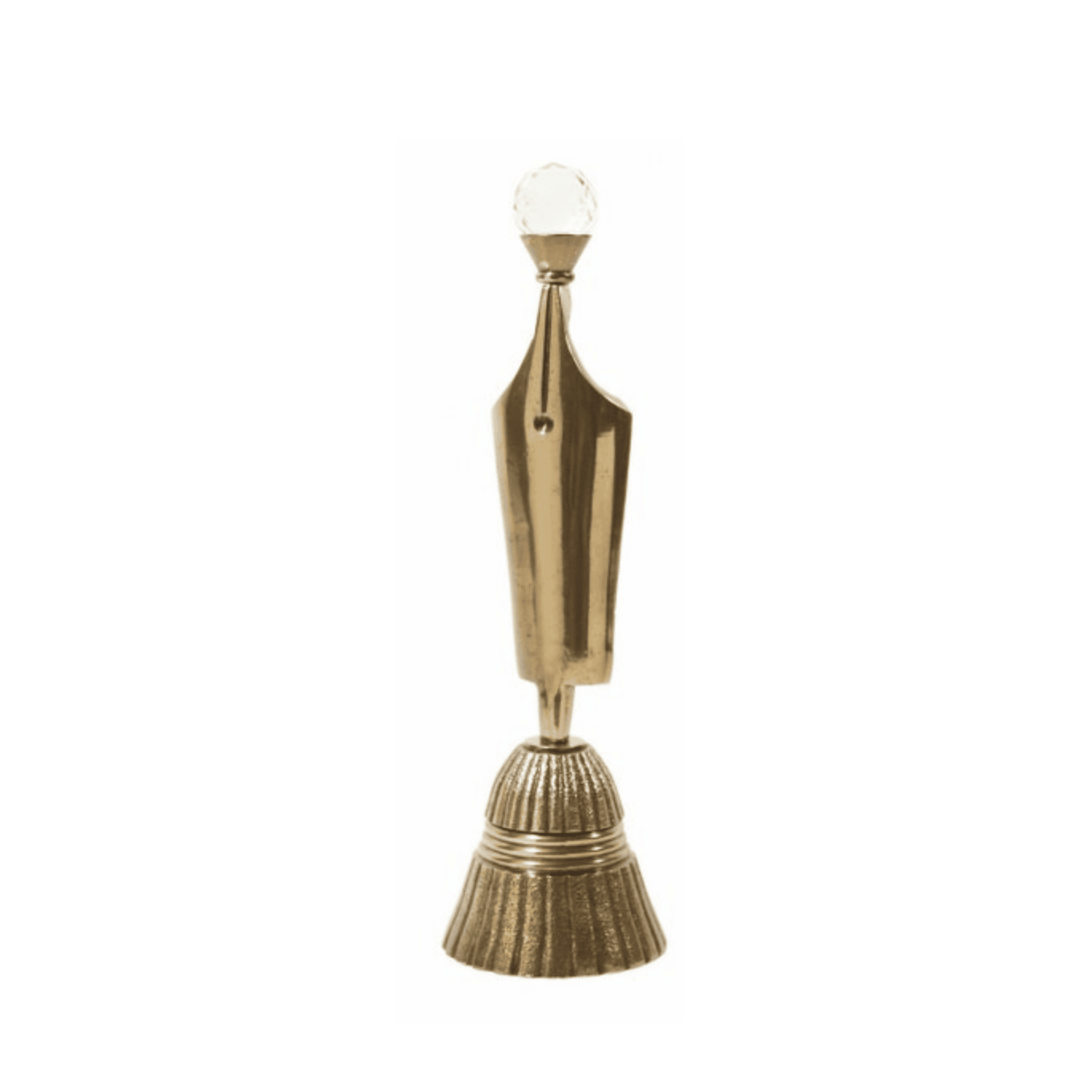 Hand Bell Gold With Crystal Top LATK63276 | Oak Furniture Store