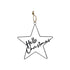 Hanging Metal Star w/ Hello Christmas FXH472