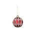 Harlequin Glass Bauble Red 10cm FXHB728RD
