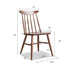 Hasjo Natural Solid Walnut Dining Chair | Oak Furniture Store