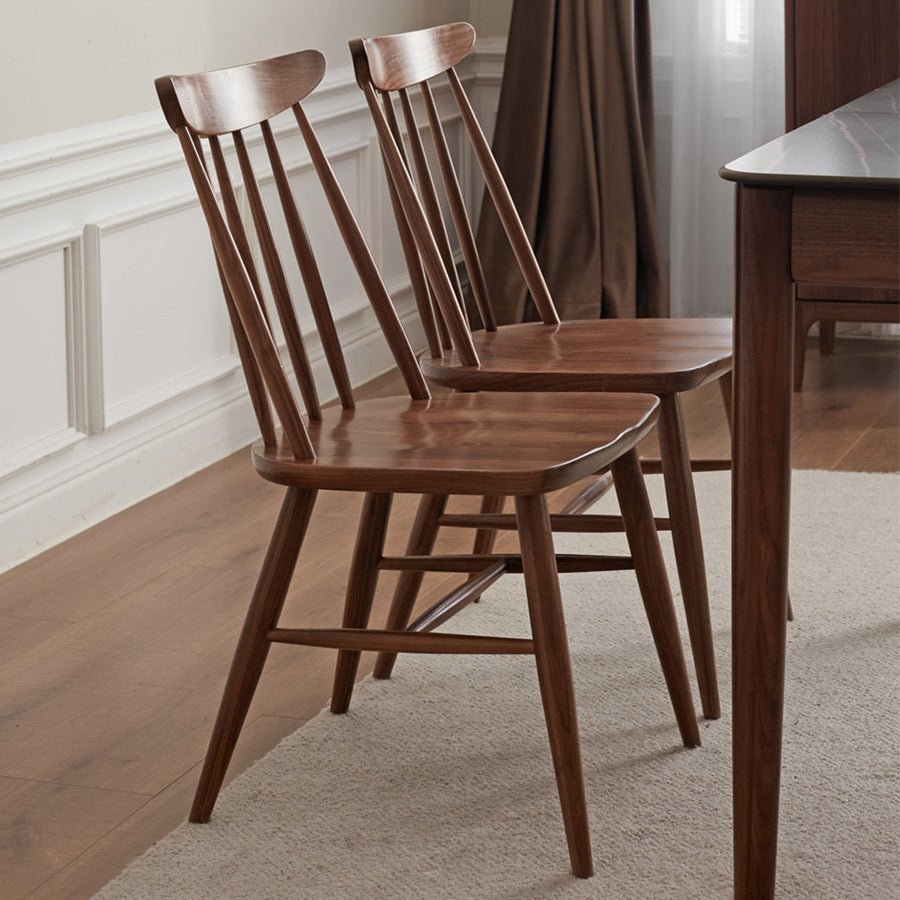 Hasjo Natural Solid Walnut Dining Chair | Oak Furniture Store