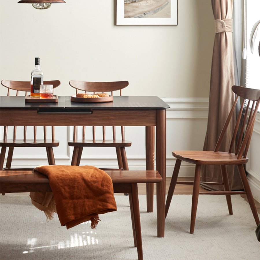 Hasjo Natural Solid Walnut Dining Chair | Oak Furniture Store