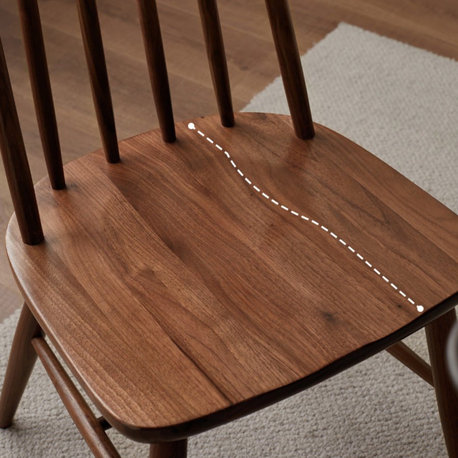 Hasjo Natural Solid Walnut Dining Chair | Oak Furniture Store