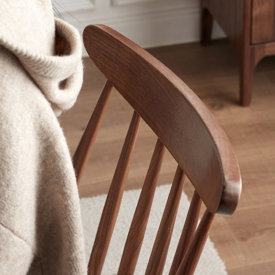 Hasjo Natural Solid Walnut Dining Chair | Oak Furniture Store