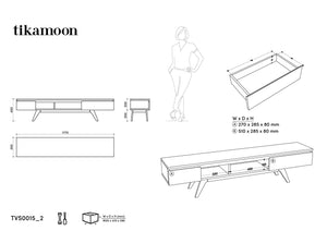 Hessen Natural Solid Walnut Entertainment Unit - Oak Furniture Store