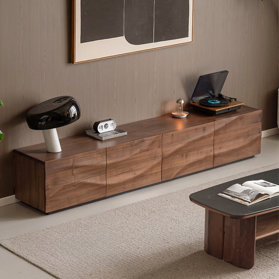 Holand Solid Walnut Floor - Standing Entertainment Unit | Oak Furniture Store