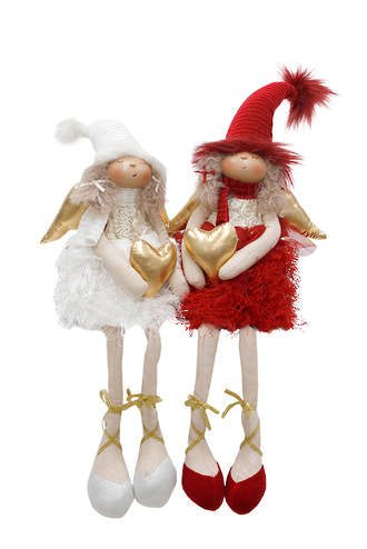 Holly and Ivy Sitting Angels Set FGA702 - Oak Furniture Store