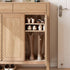 Humbie Natural Solid Ash Shoe Cabinet | Oak Furniture Store