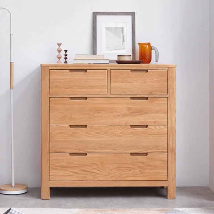 Humbie Natural Solid Oak 2+3 Chest Drawers