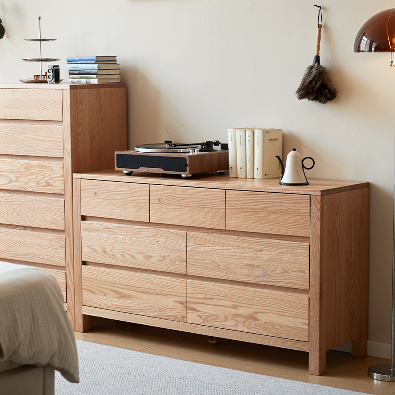 Humbie Natural Solid Oak 3+4 Chest of Drawers