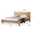 Humbie Natural Solid Oak Bed Frame