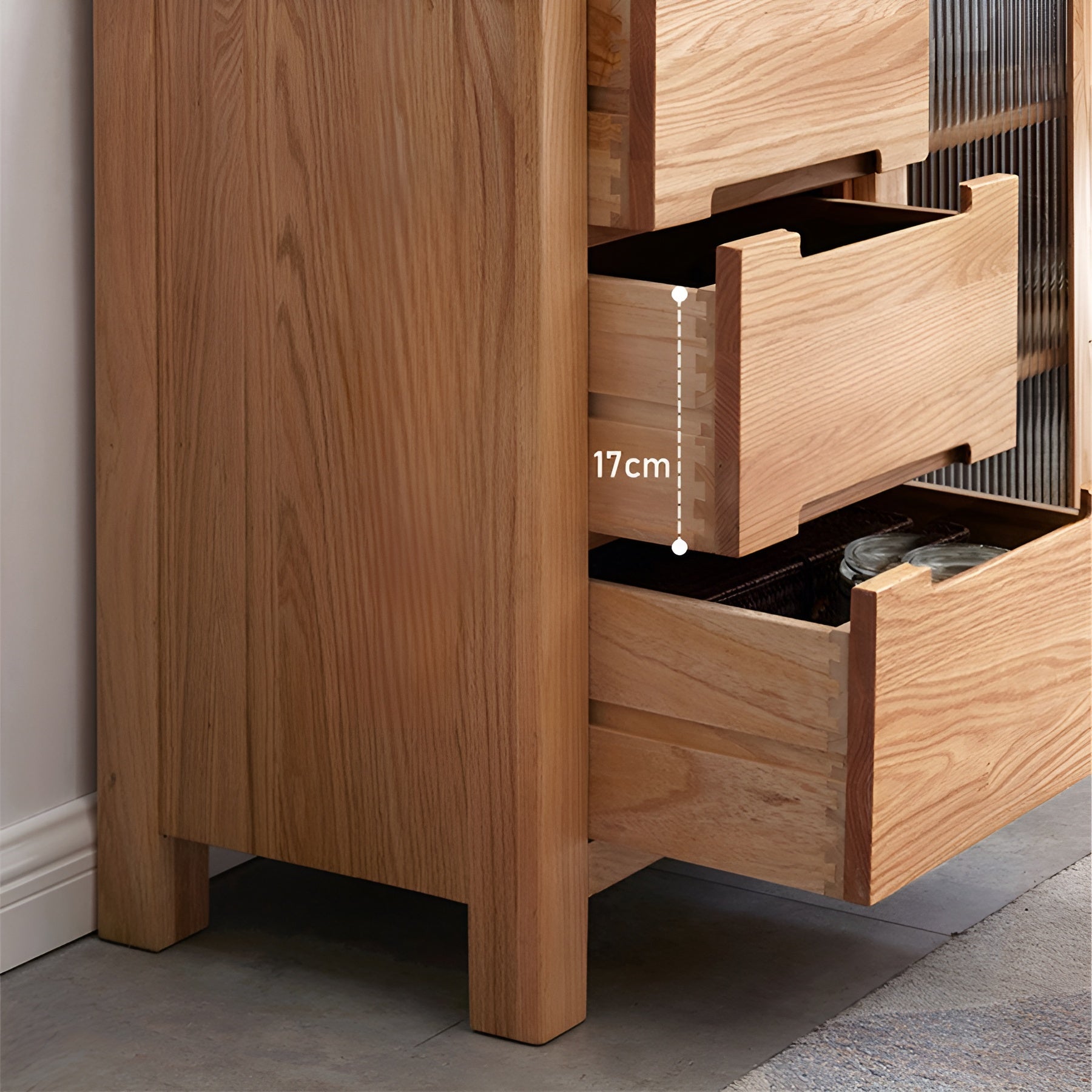 Humbie Natural Solid Oak Extra Large Sideboard