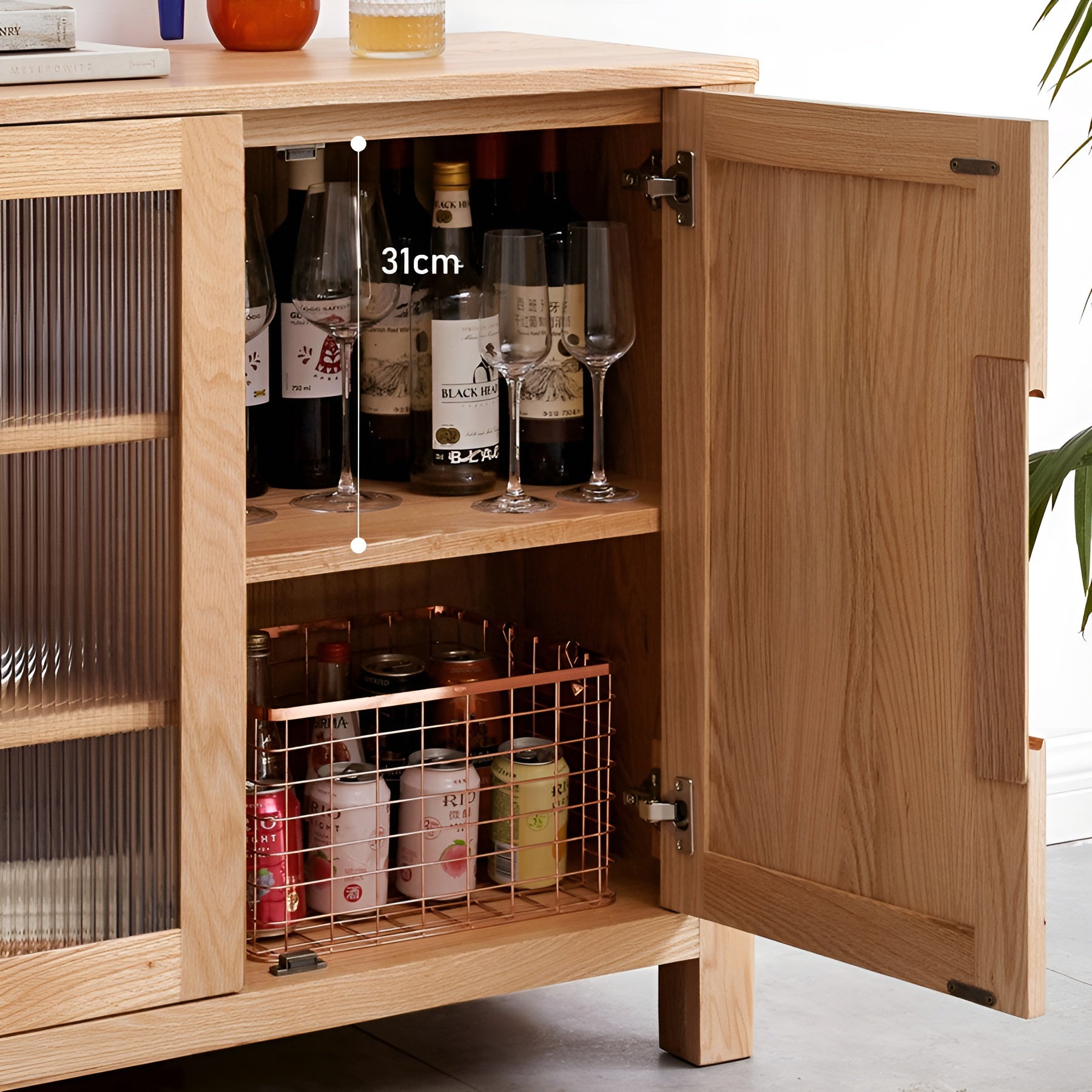 Humbie Natural Solid Oak Extra Large Sideboard