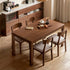 Humbie Natural Solid Oak in Walnut Colour Dining Table | Oak Furniture Store