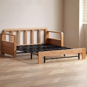 Humbie Natural Solid Oak Sofa Bed - Oak Furniture Store