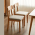 Humbie Natural Solid Oak Dining Chair With Fabric Pad