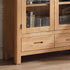 Humbie Solid Oak Large Display Bookcase Cabinet