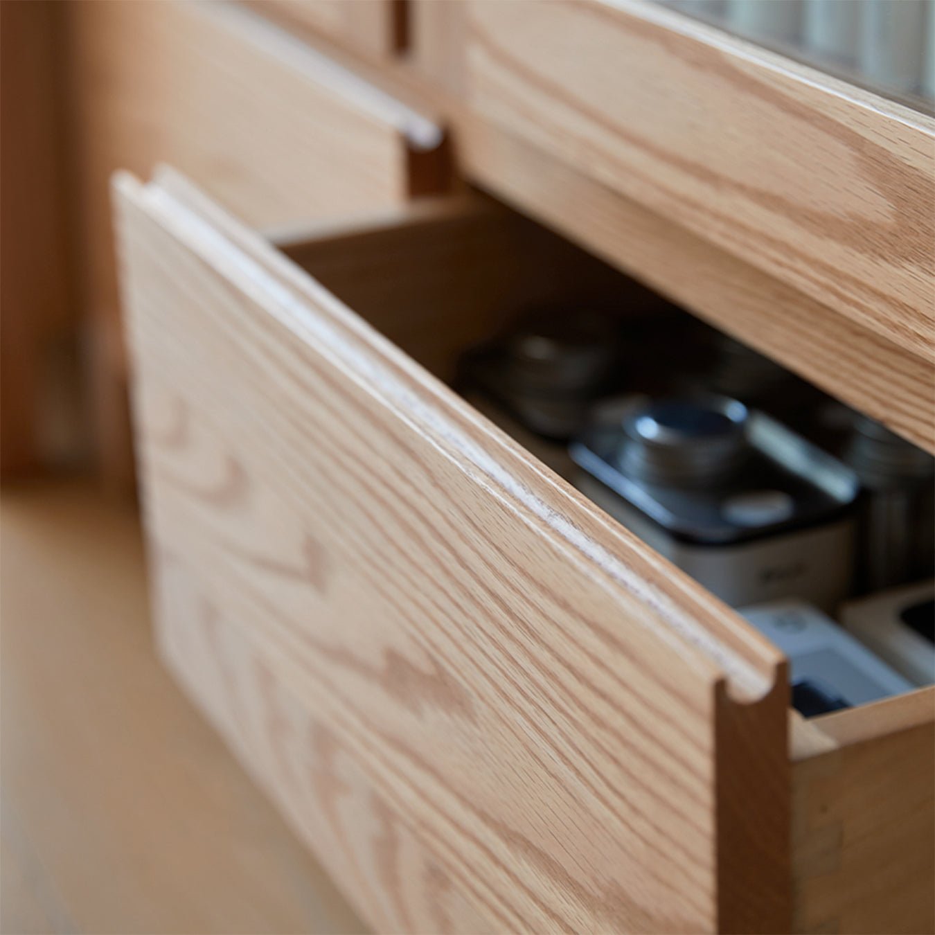 Humbie Solid Oak Large Display Bookcase Cabinet Design 2 | Oak Furniture Store