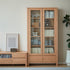 Humbie Solid Oak Large Display Bookcase Cabinet Design 2 | Oak Furniture Store