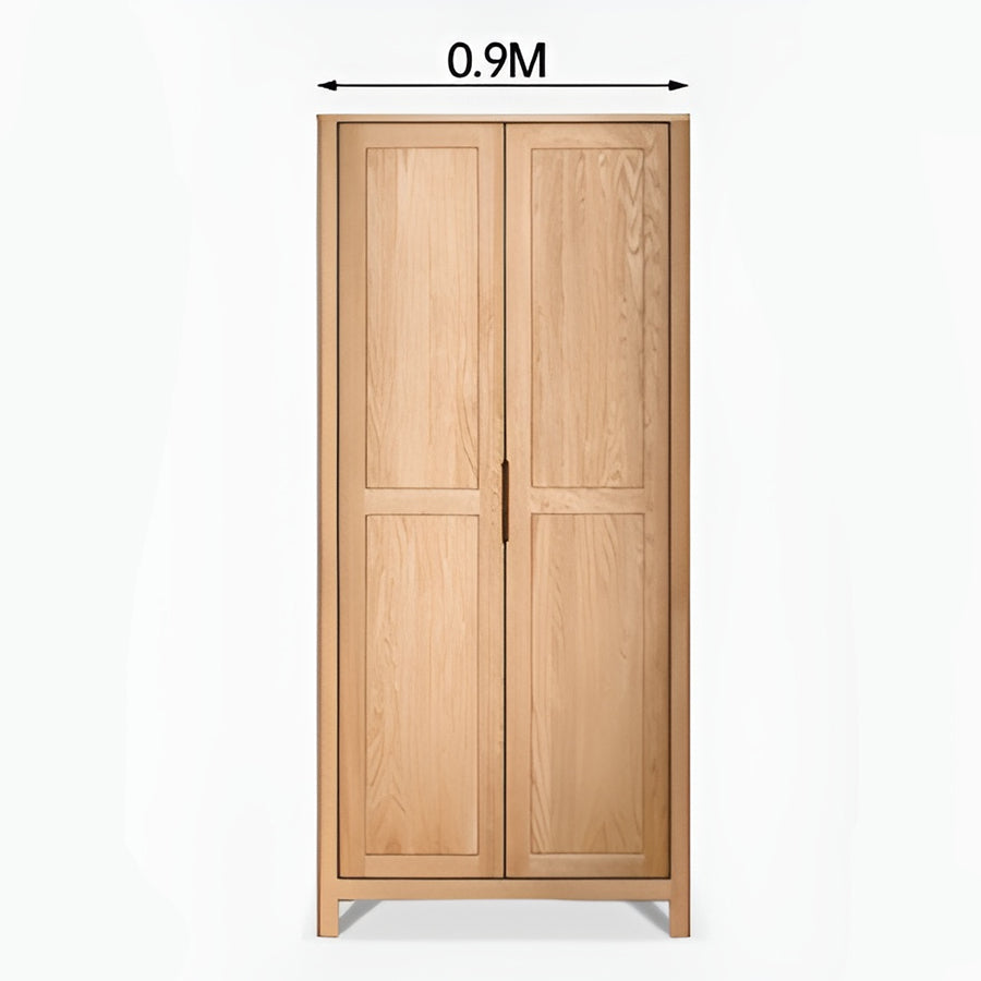 Humbie Solid Oak Two-Door Wardrobe Design A