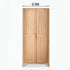 Humbie Solid Oak Two-Door Wardrobe Design A