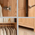 Humbie Solid Oak Two-Door Wardrobe Design A
