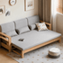 Hyogo Natural Solid Oak Sofa Bed