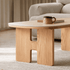 Irving Natural Solid Oak Coffee Table with Ceramic Top
