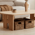 Irving Natural Solid Oak Coffee Table with Ceramic Top